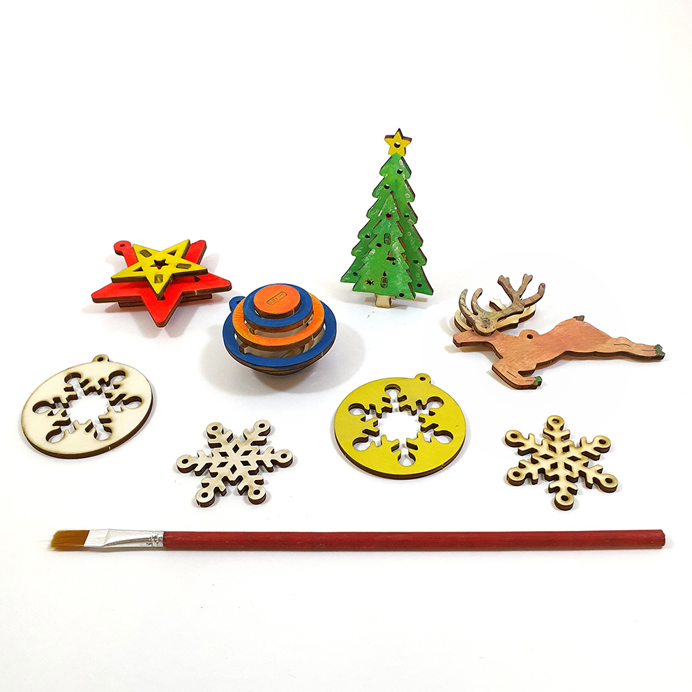 Christmas decorations – kit of 5 types DIY