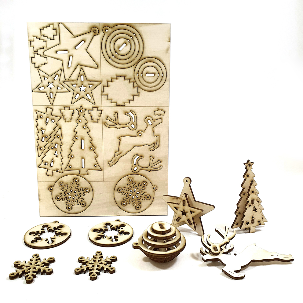 Christmas decorations – kit of 5 types DIY
