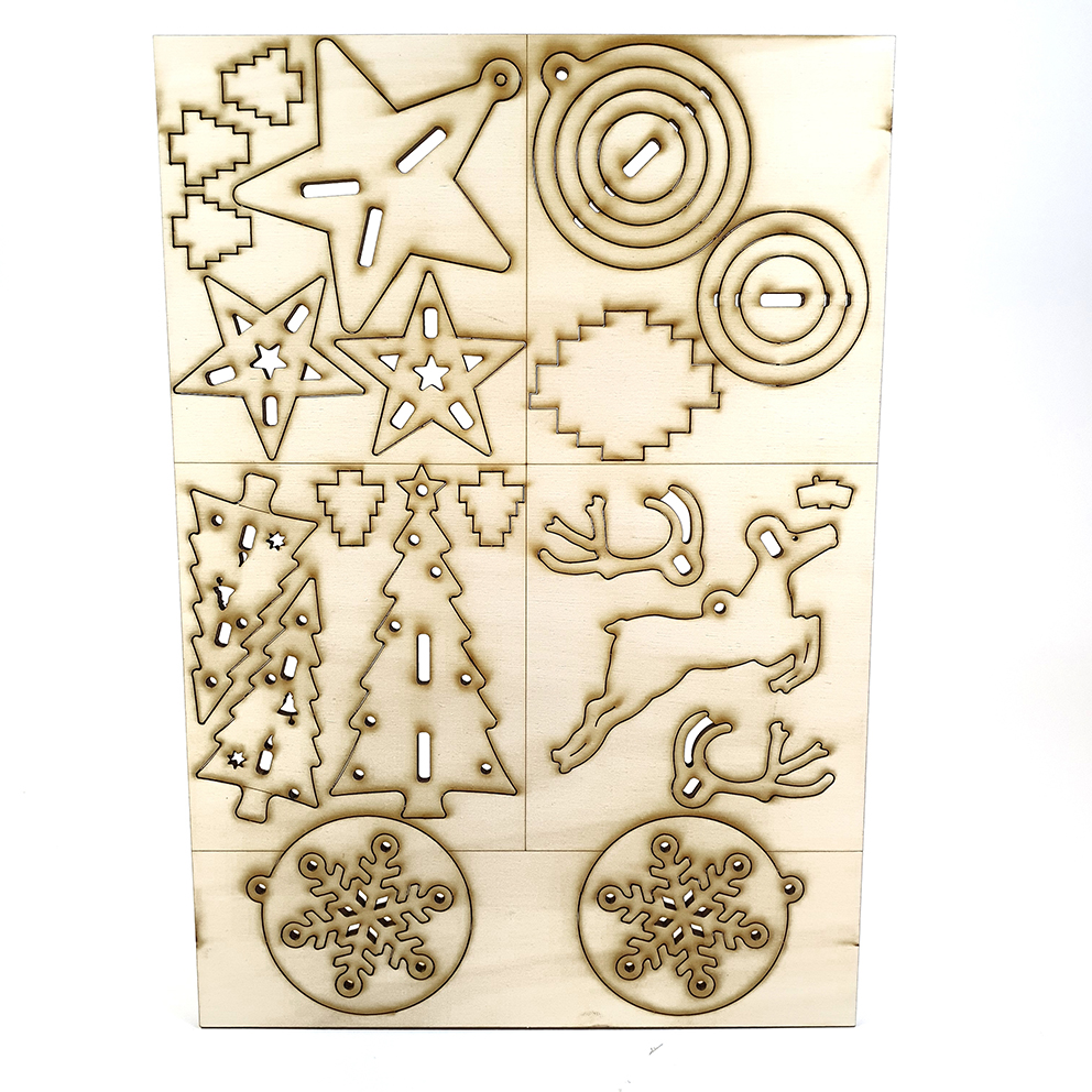 Christmas decorations – kit of 5 types DIY