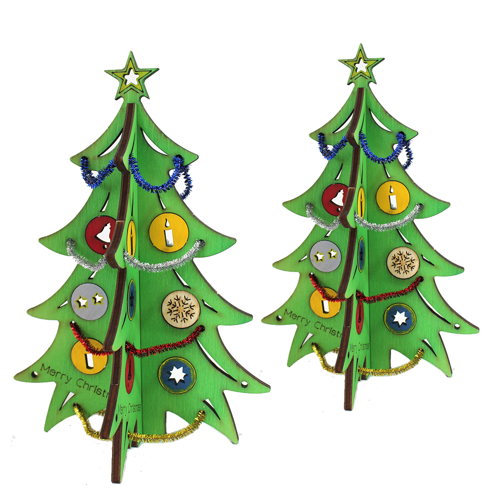 Christmas tree small – with decorations (DIY)