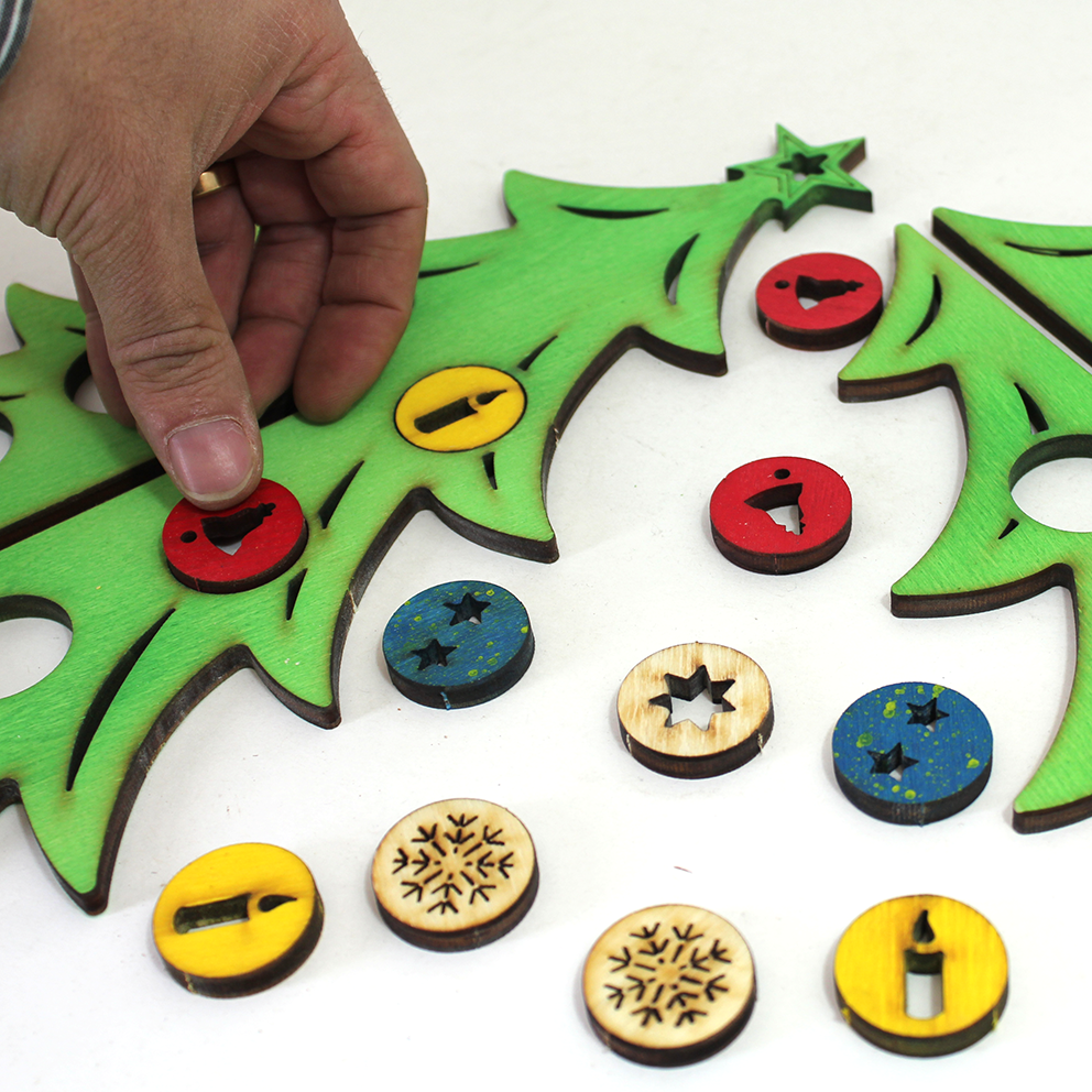 Christmas tree small – with decorations (DIY)