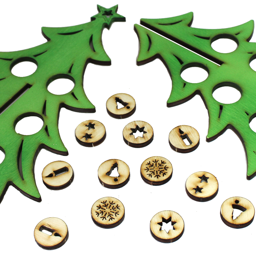 Christmas tree small – with decorations (DIY)