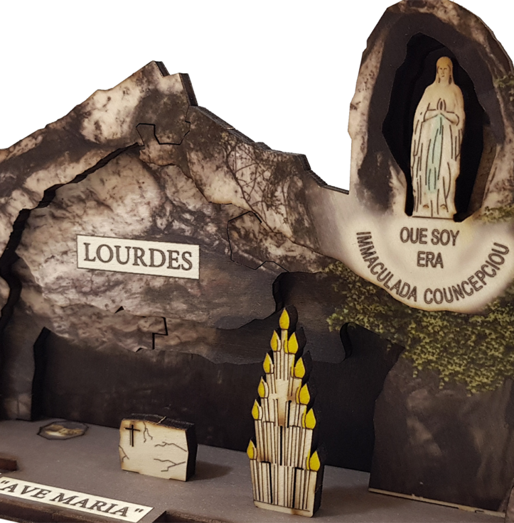 Lady of Lourdes – colored