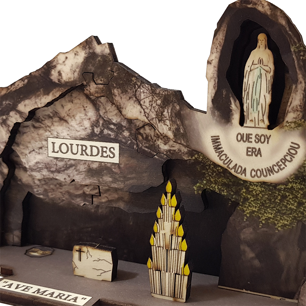 Lady of Lourdes – colored