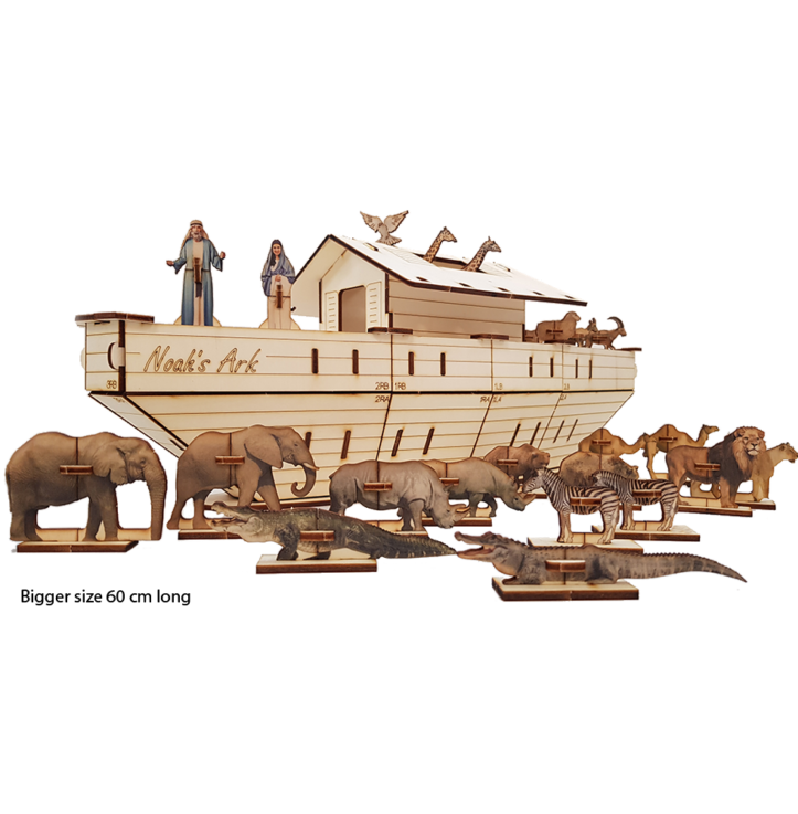 Noah’s Ark – Set 3D / large 60cm colored
