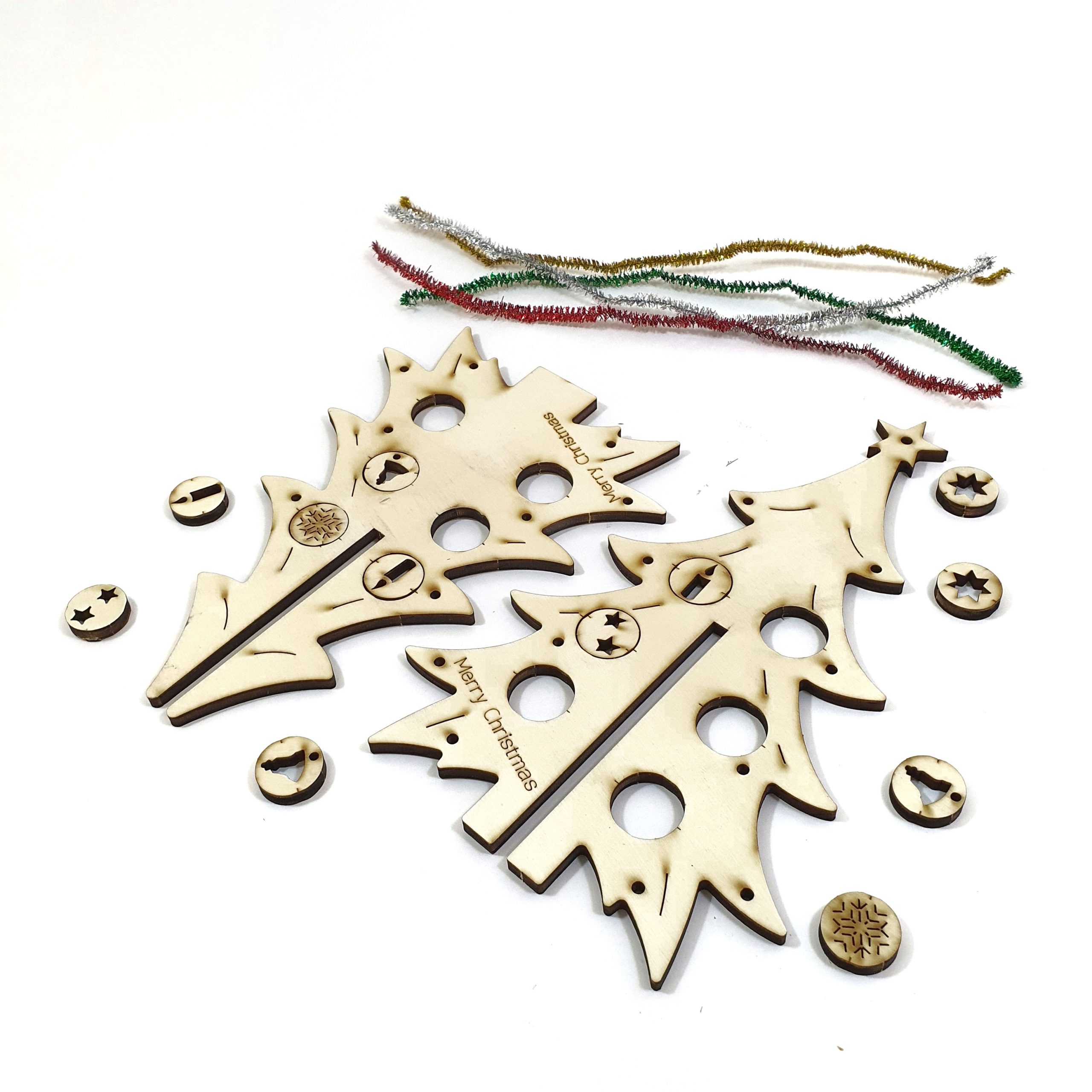 Christmas tree small – with decorations (DIY)