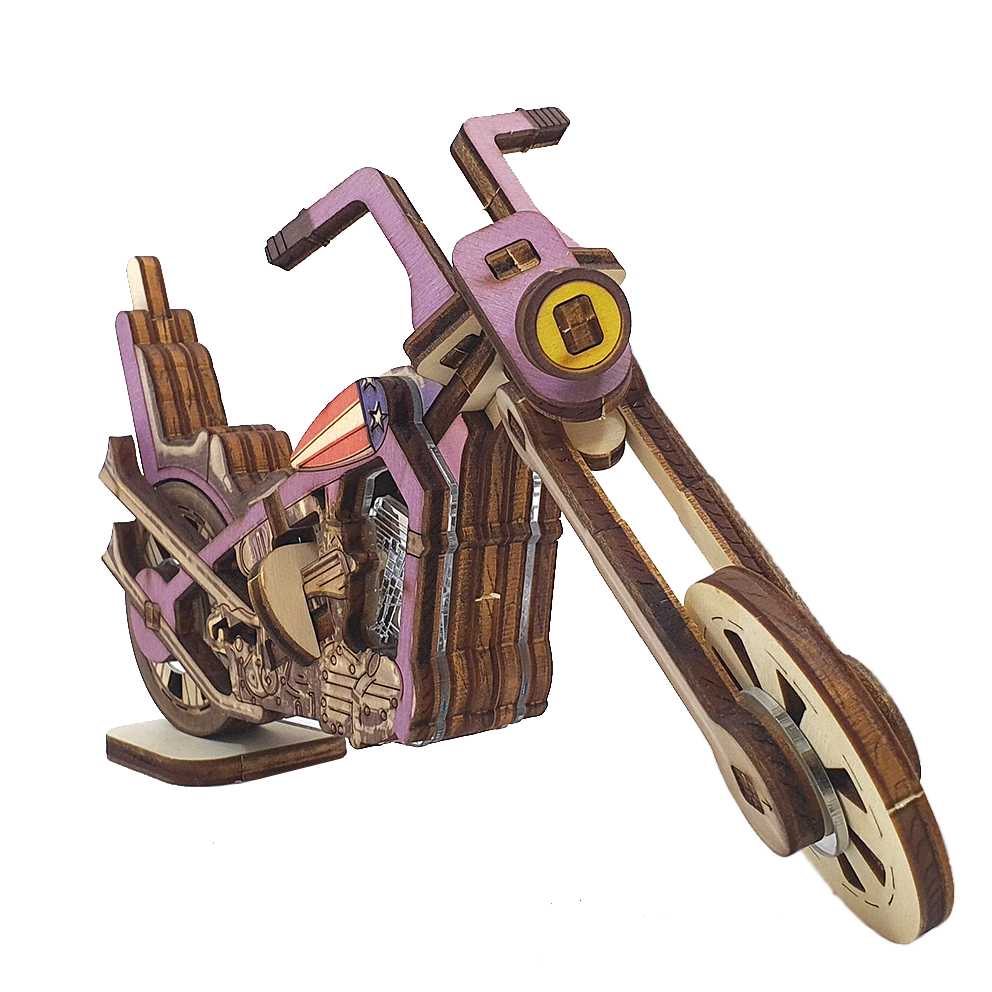 Harley Davidson motorcycle / colored