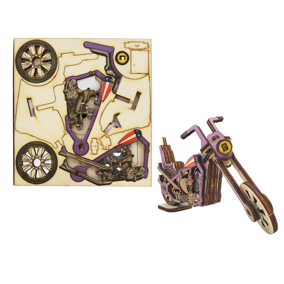 Harley Davidson motorcycle / colored