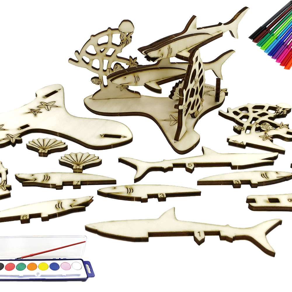 Pair of Sharks & Reef
