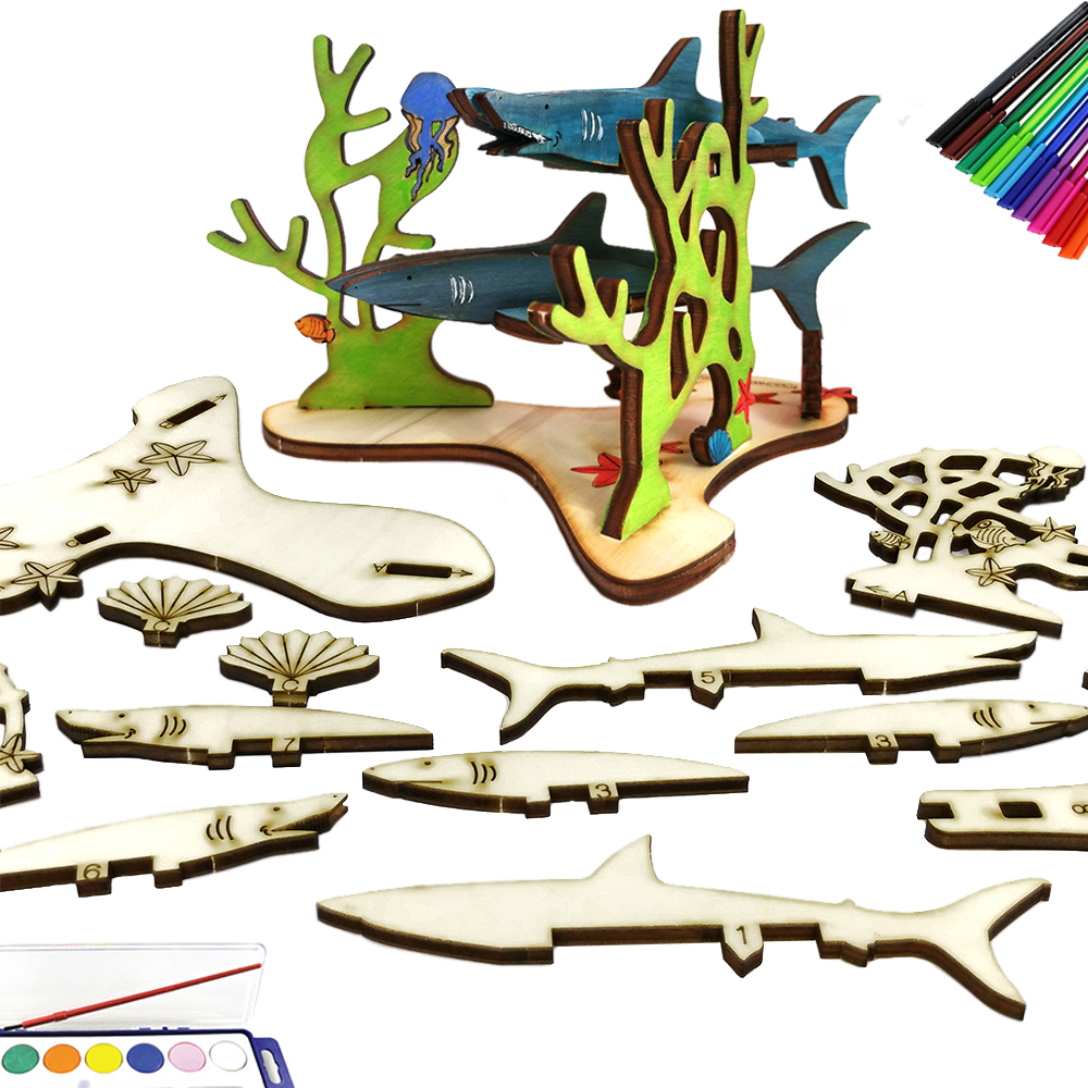 Pair of Sharks & Reef