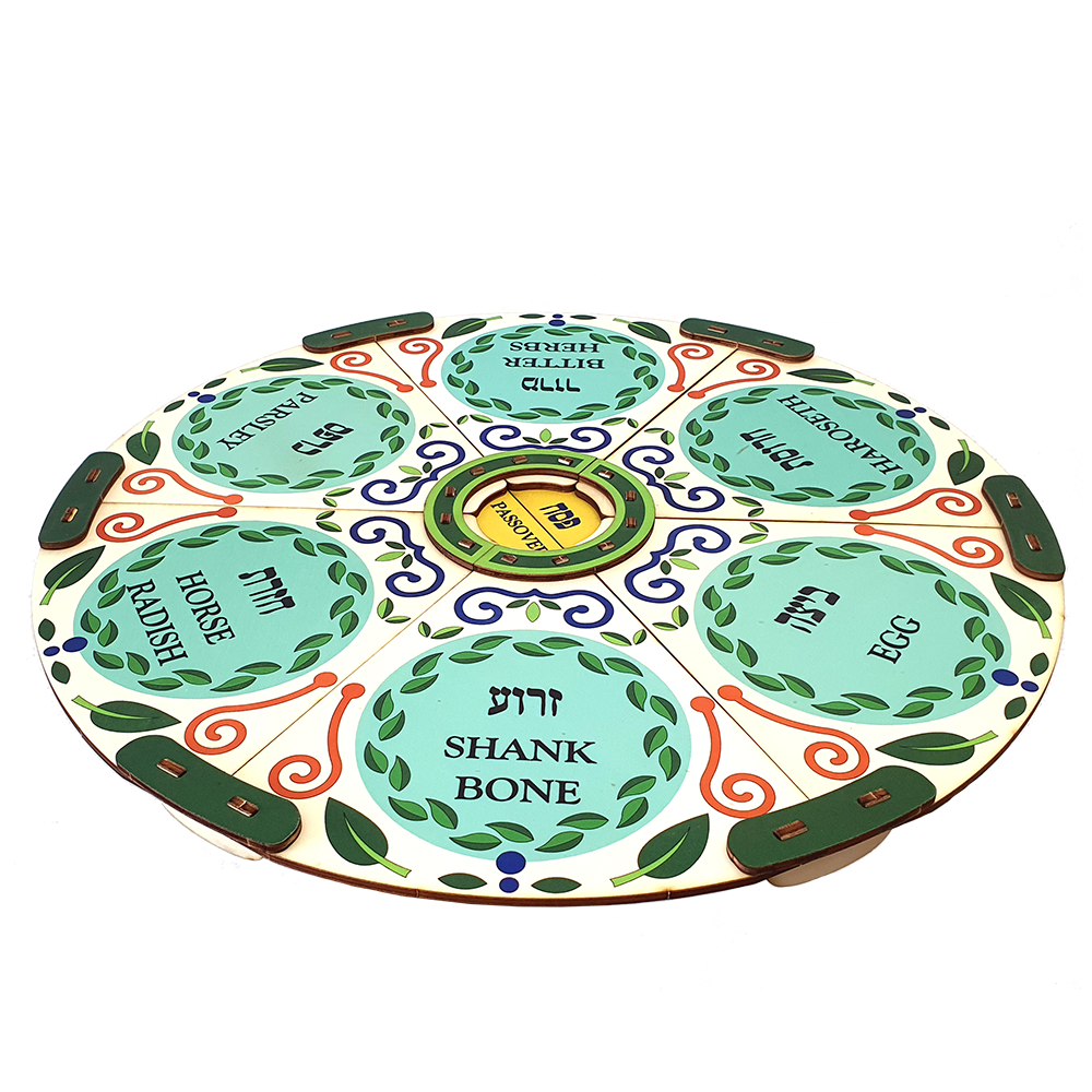 Passover Seder plate / colored