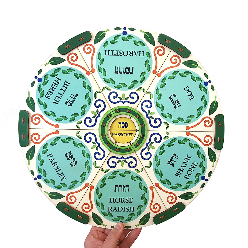 Passover Seder plate / colored