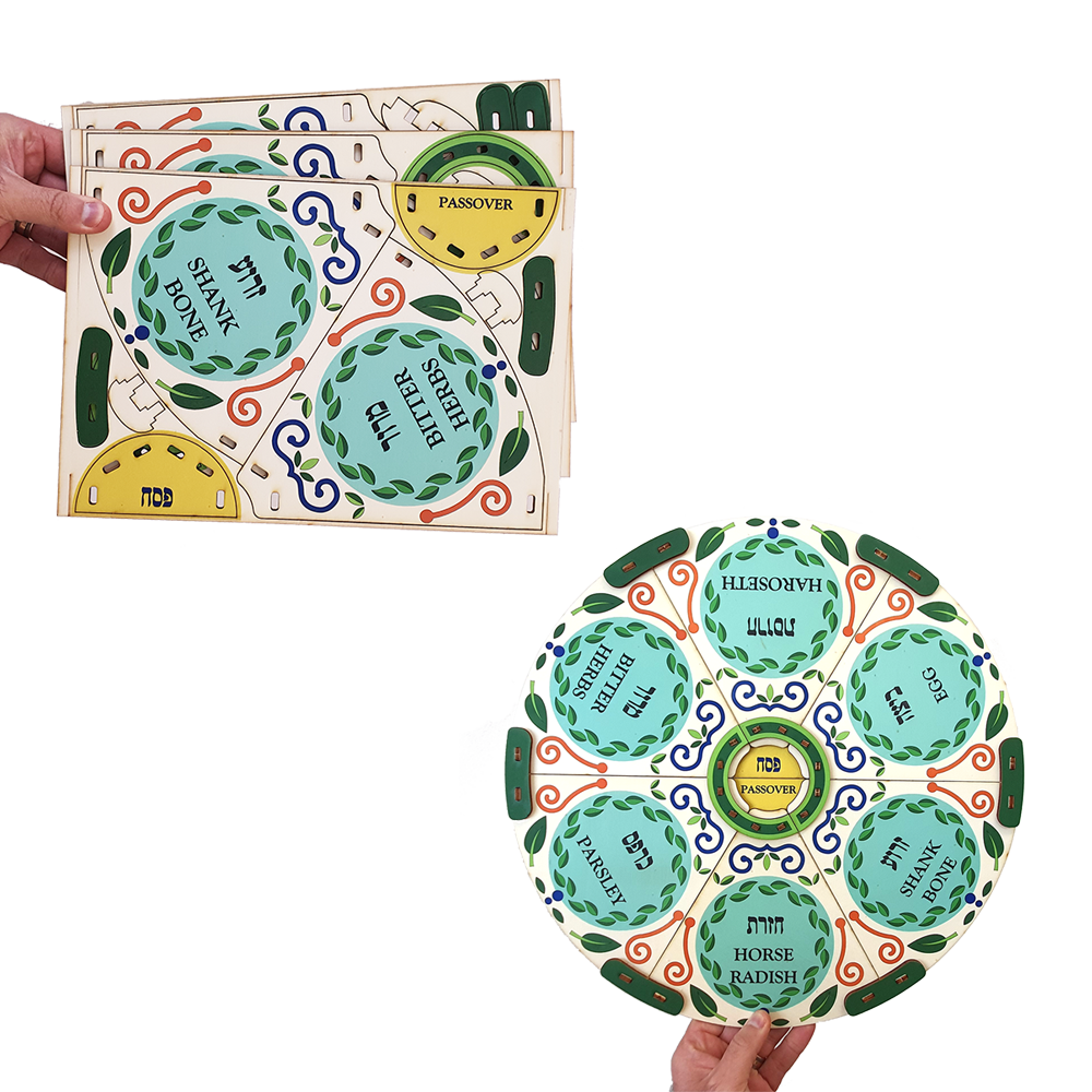 Passover Seder plate / colored