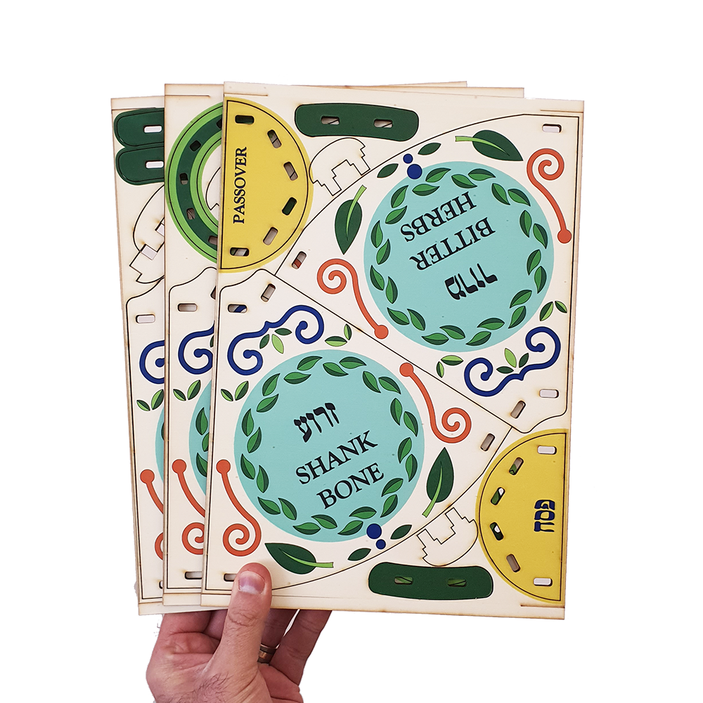 Passover Seder plate / colored