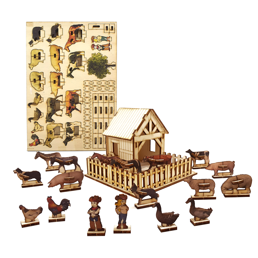 Animal Farm set + 18 animals