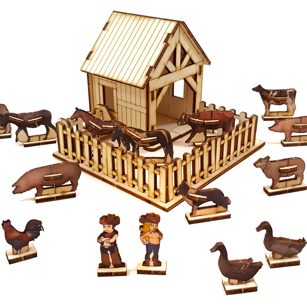 Animal Farm set + 18 animals