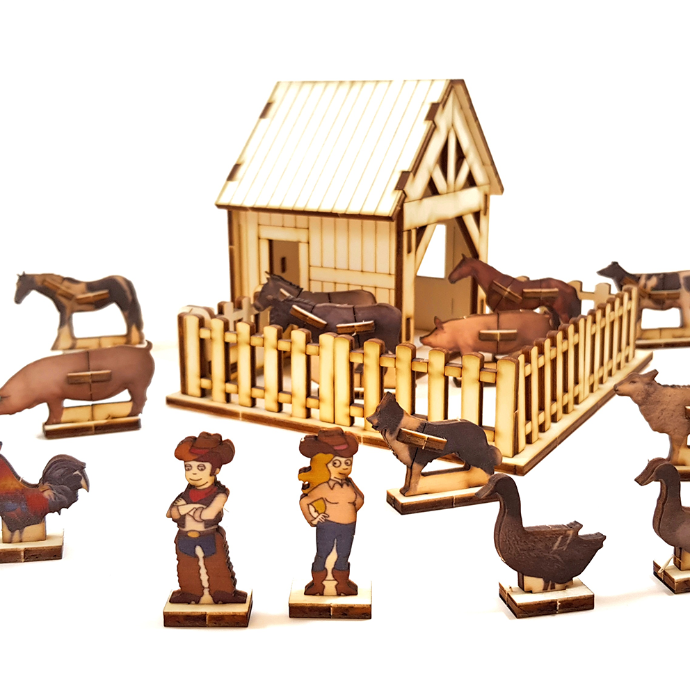 Animal Farm set + 18 animals