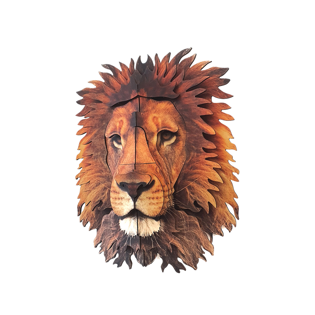 Lion 3D portrait