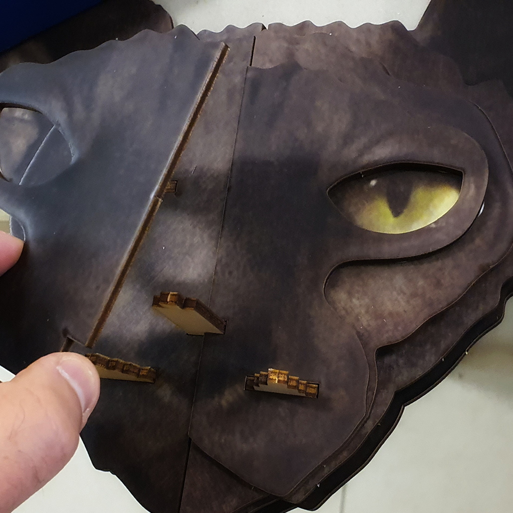 Sphynx cat 3D portrait