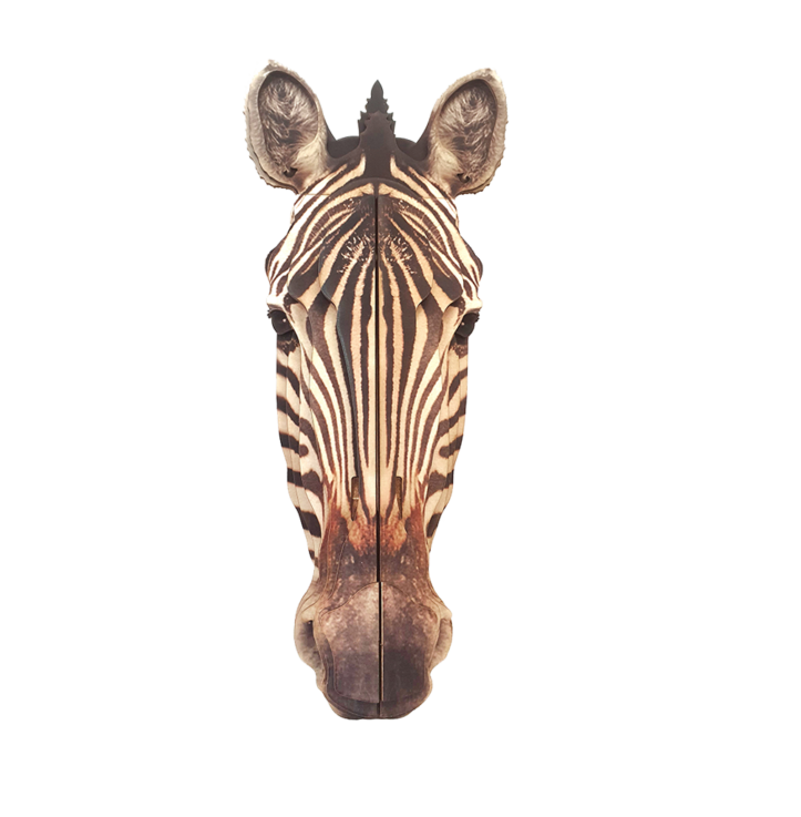 Zebra 3D portrait