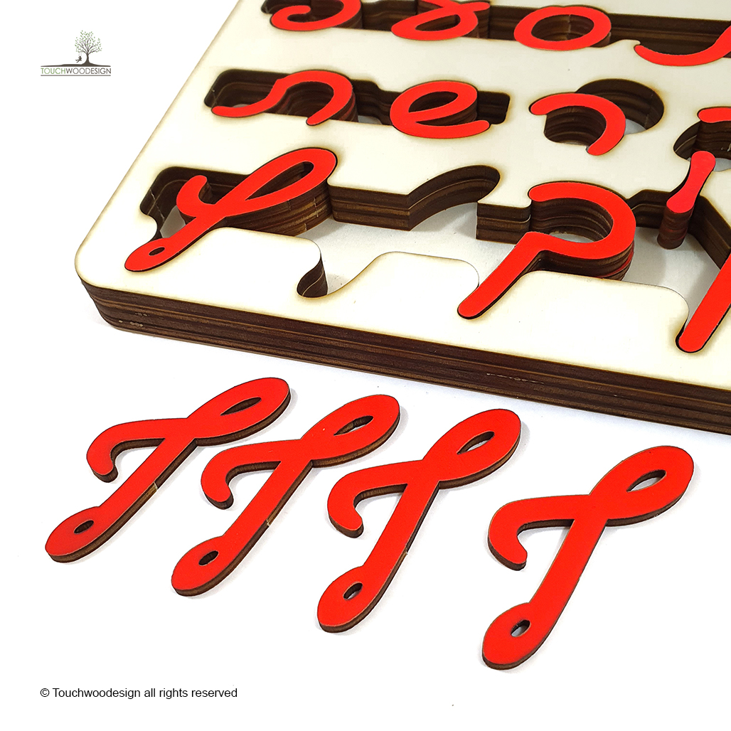 Montessori Wooden Movable Hebrew Aleph Bet – “ktav”