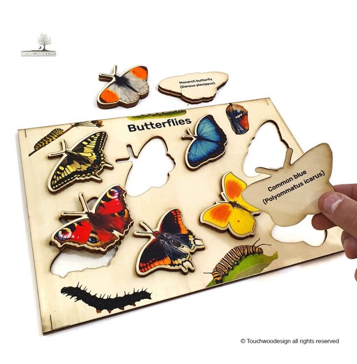 Butterflies – a set of 3 puzzles
