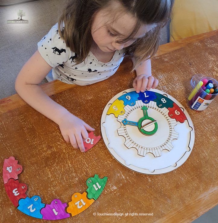 Learning Clock Puzzle DIY