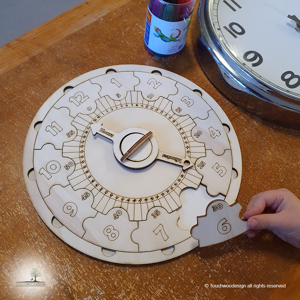 Learning Clock Puzzle DIY