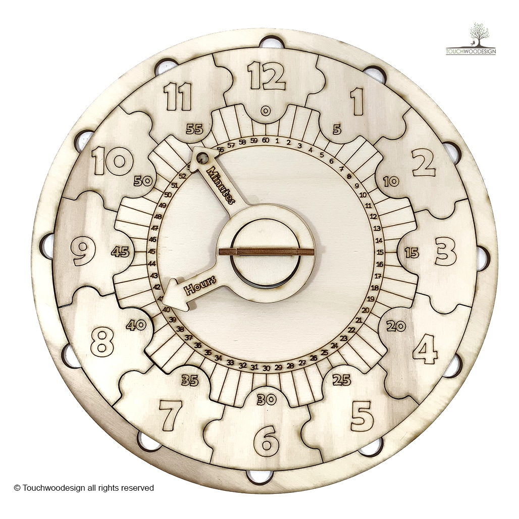 Learning Clock Puzzle DIY