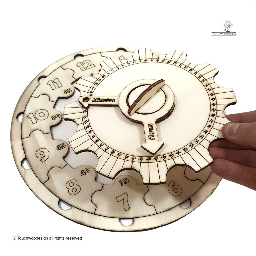 Learning Clock Puzzle DIY