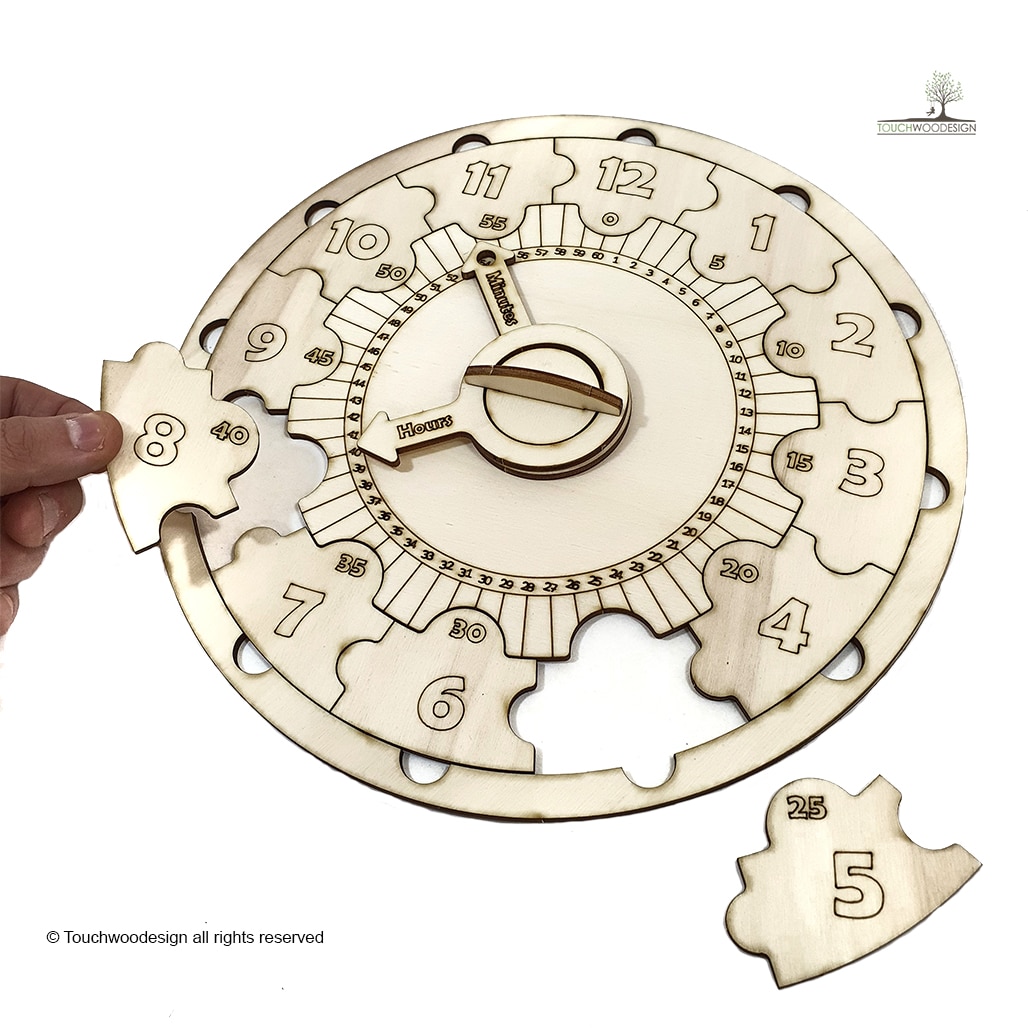 Learning Clock Puzzle DIY