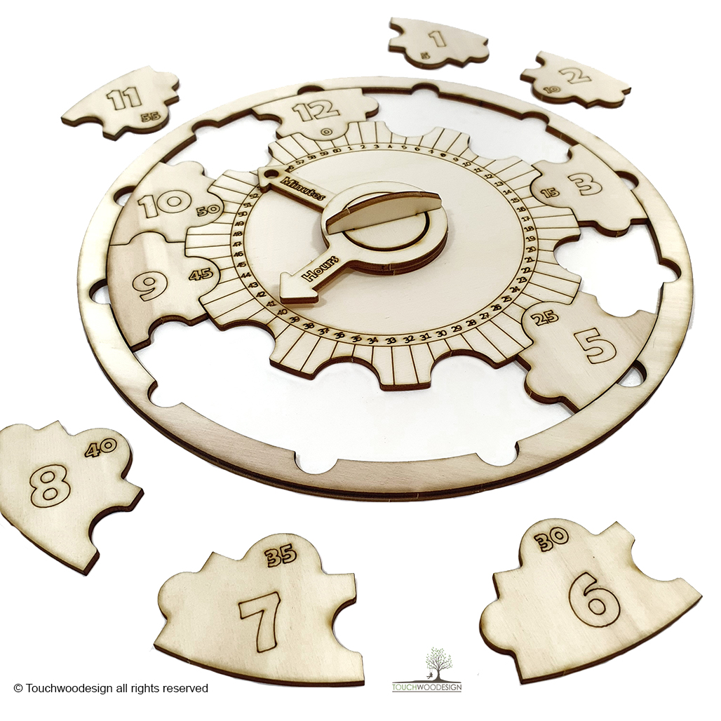 Learning Clock Puzzle DIY