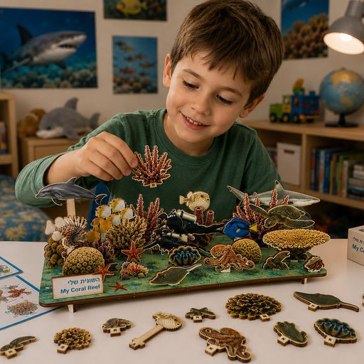 Sea world life & Aquarium 3D Puzzles & Laser Cut Models